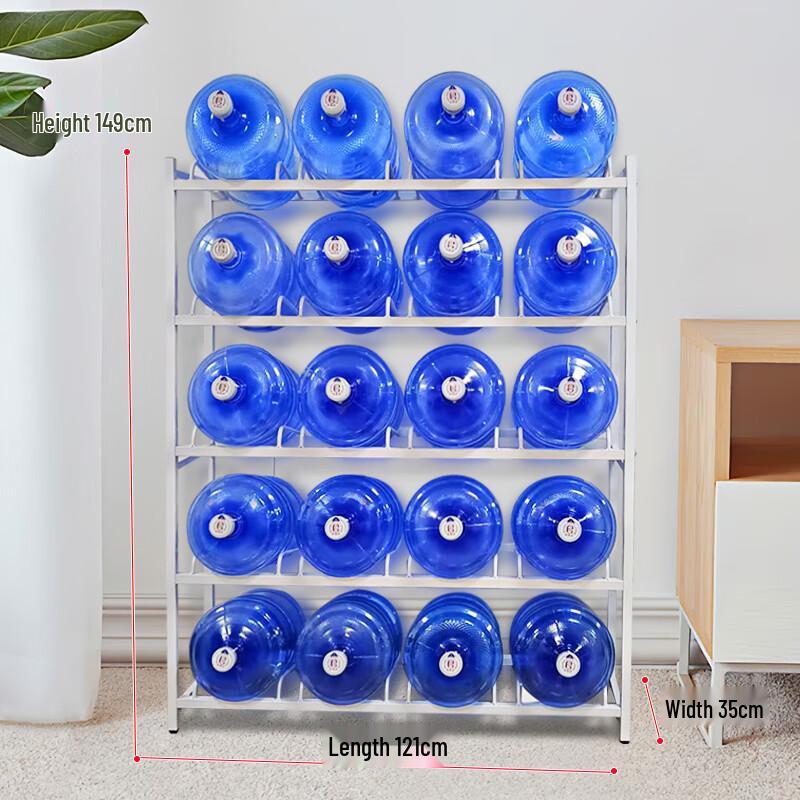 Zhaoran 10-Bottle Double-Row 5-Tier Water Bottle Storage Rack
