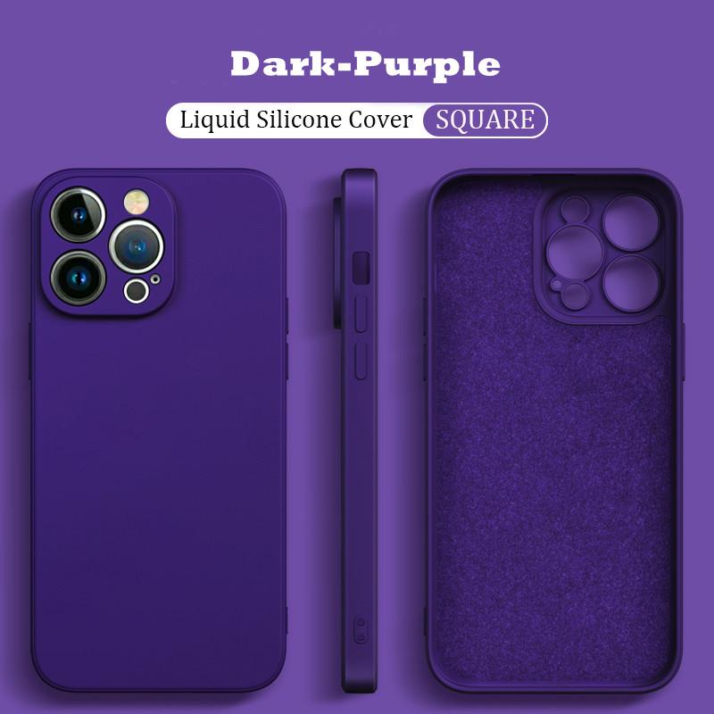 Original Flüssigsilikon Stoßfest Hülle für Xiaomi Mi 14 13 13T 12 12T 11T 10T 10 11 Lite Pro Square Fluff Bumper Soft Cover