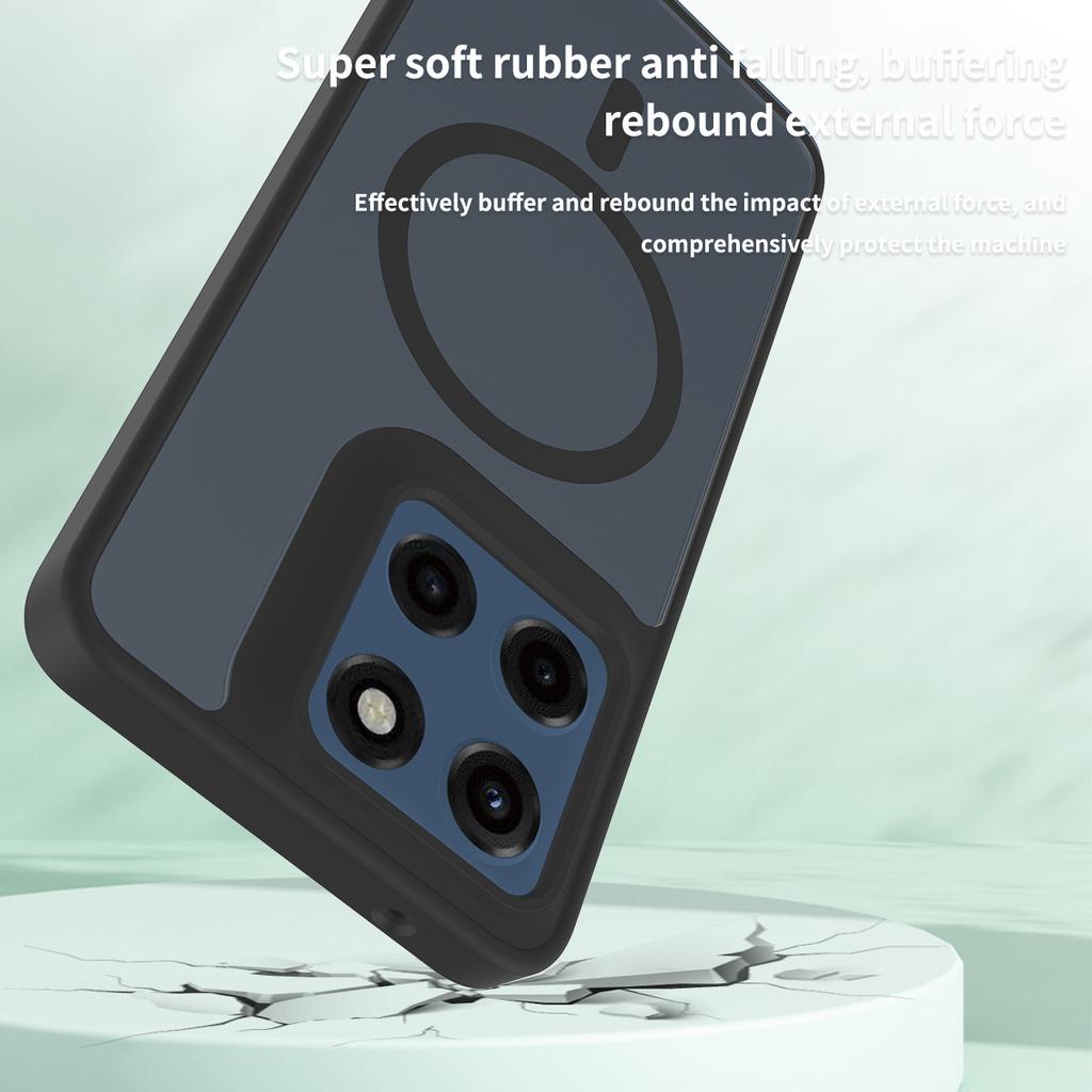 Skin Feel Magnetic Phone Case For Motorola Moto G Stylus 5G 2025 Magsafe Wireless Charging TPU Frame Hard Plastic Back Cover