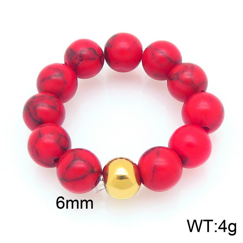 

Elastic Cord Beaded Ring for Women Creative Tiger s Eye Marble Bead Finger Ring Bohemian-Style Colorful Fashion Jewelry Gifts