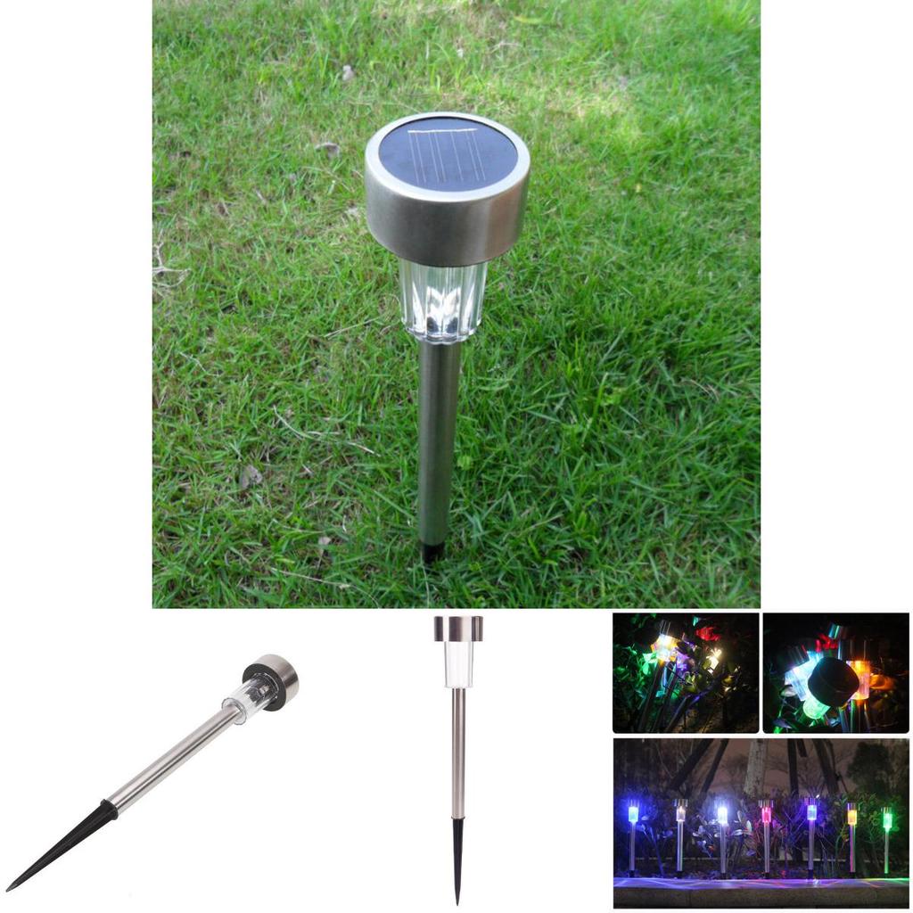 Solar Light Outdoor Garden Yard Led Light Landscape Path Lights Steel Stainless