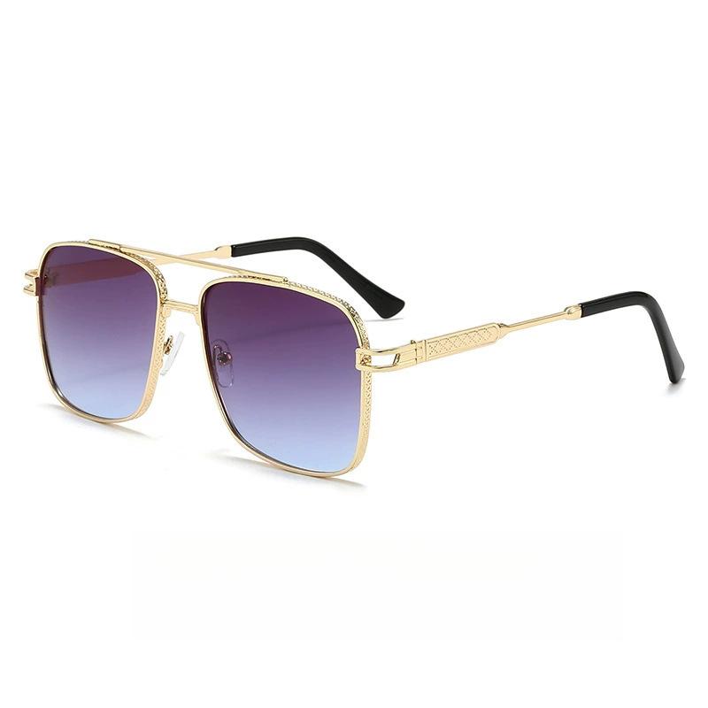 

1PC Personalized Metal Pilot Sunglasses, Enhance Your Presence, Suitable For Both Men And Women, A Must-Have For Retro Trends, A