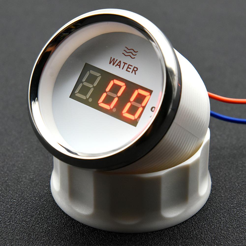 ZMFJH Digital 2"52MM Water Level Gauge for Universal Car Red Backlight Water Tank Meter Indicator 0-190ohm,240-33ohm Marine Boat