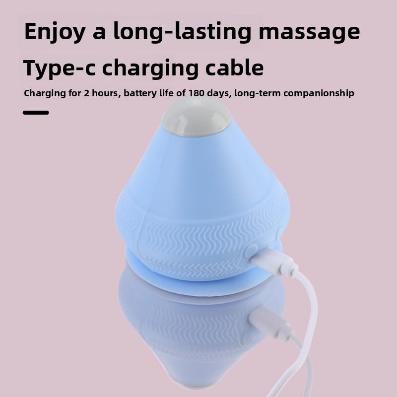 Smart Auto-Adhesive Muscle Recovery Ball-Multi-Zone Pulsation Massager for Feet/Neck/Back with Adjustable Heat & Vibration Modes