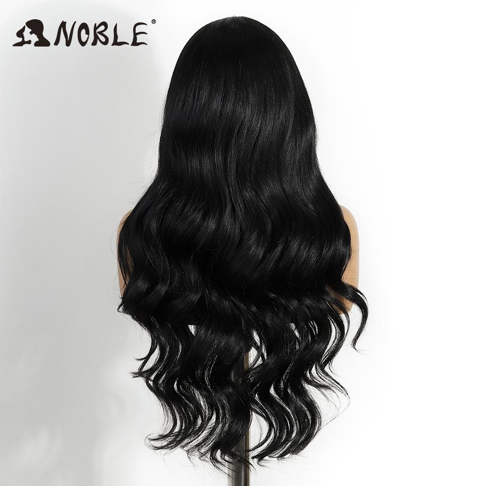 Parrucca Nobiltà con Pizzo Sintetico Frontale HD Trasparente 13X4 Pizzo Body Wave Parrucche 28" Capelli da Bambino Pizzo Frontale Parrucca Pizzo Ondulato Per Donne Parrucca