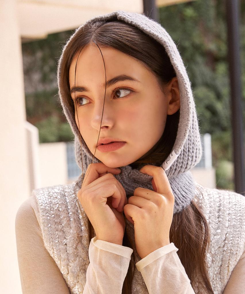 Elkebeullum Basic Knit Gray Baraclava