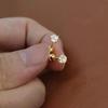 2024 Gold Ear Bone Studs for Women: 925 Silver Needle, Screw Buckle, Sleep-Friendly Piercing Earrings