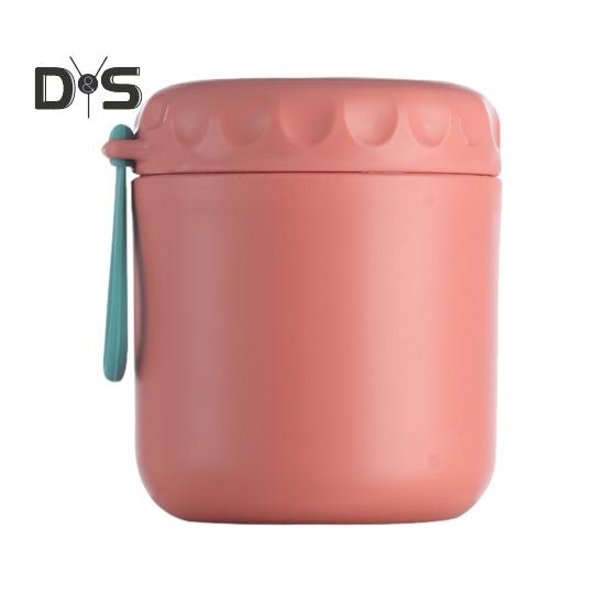 Pote térmico para sopa para crianças 401-500ml recipiente de alimentos de aço inoxidável isolado à prova de vazamento boca larga copo de almoço a vácuo com alça para alimentos quentes e frios
