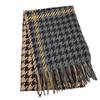 New Houndstooth Scarf for Women in Winter Versatile Korean Style Imitation Cashmere Autumn and Winter Warm Thickened Scarf Shawl Trendy