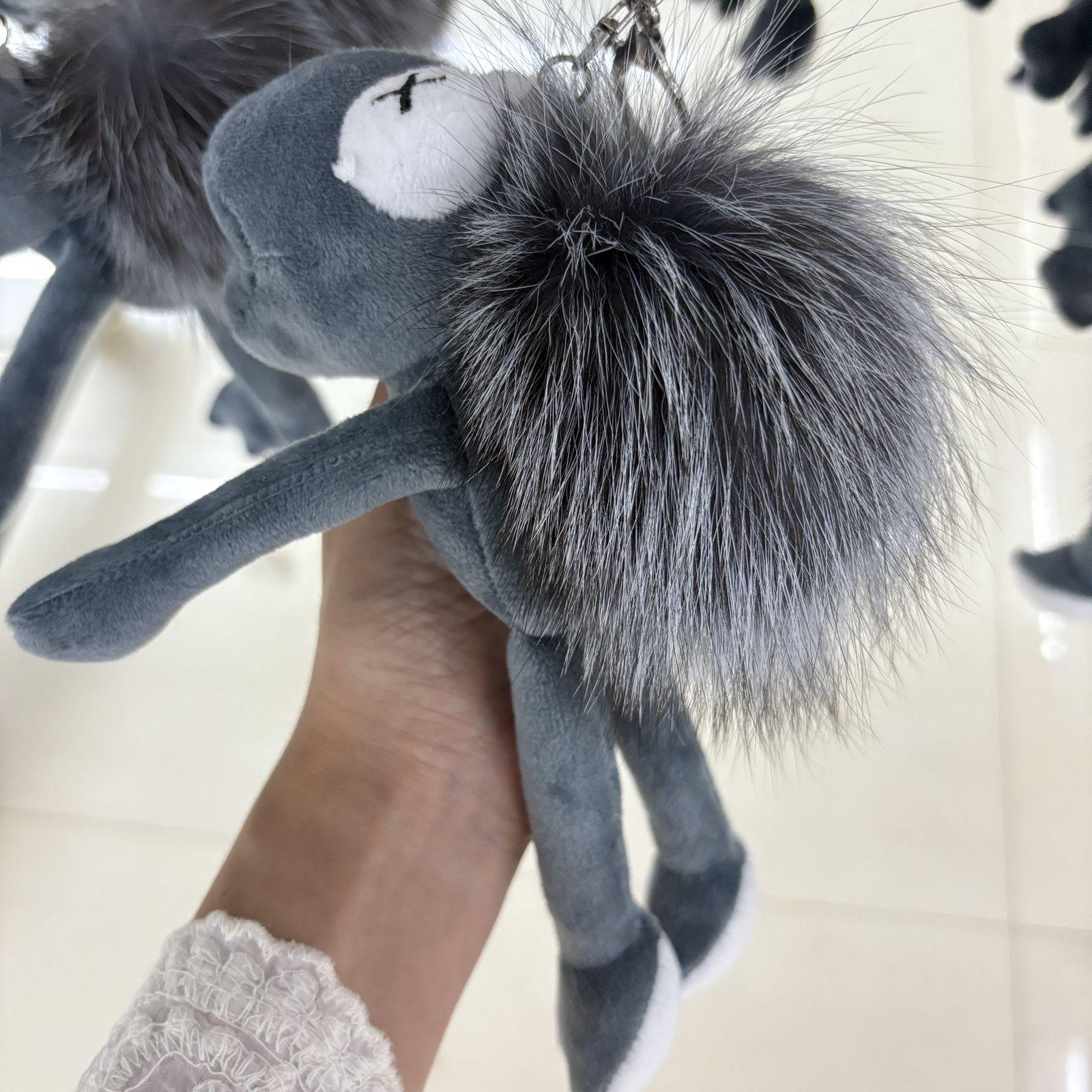Adorable Long-Legged Frog Prince Plush Keychain Backpack Pendant