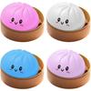 Dumpling Squishy Toys, 4Pcs Mystery Squishy Dumpling Toy, Dumplings Fidget Sensory Toys Anxiety Relief, Cute Squishies Dumplings Stress Balls