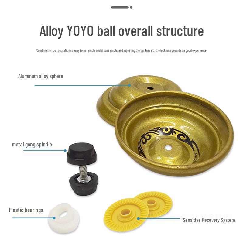 Alloy Burst Yo-Yo String-Controlled Toy for Kids - Ideal Small Gift