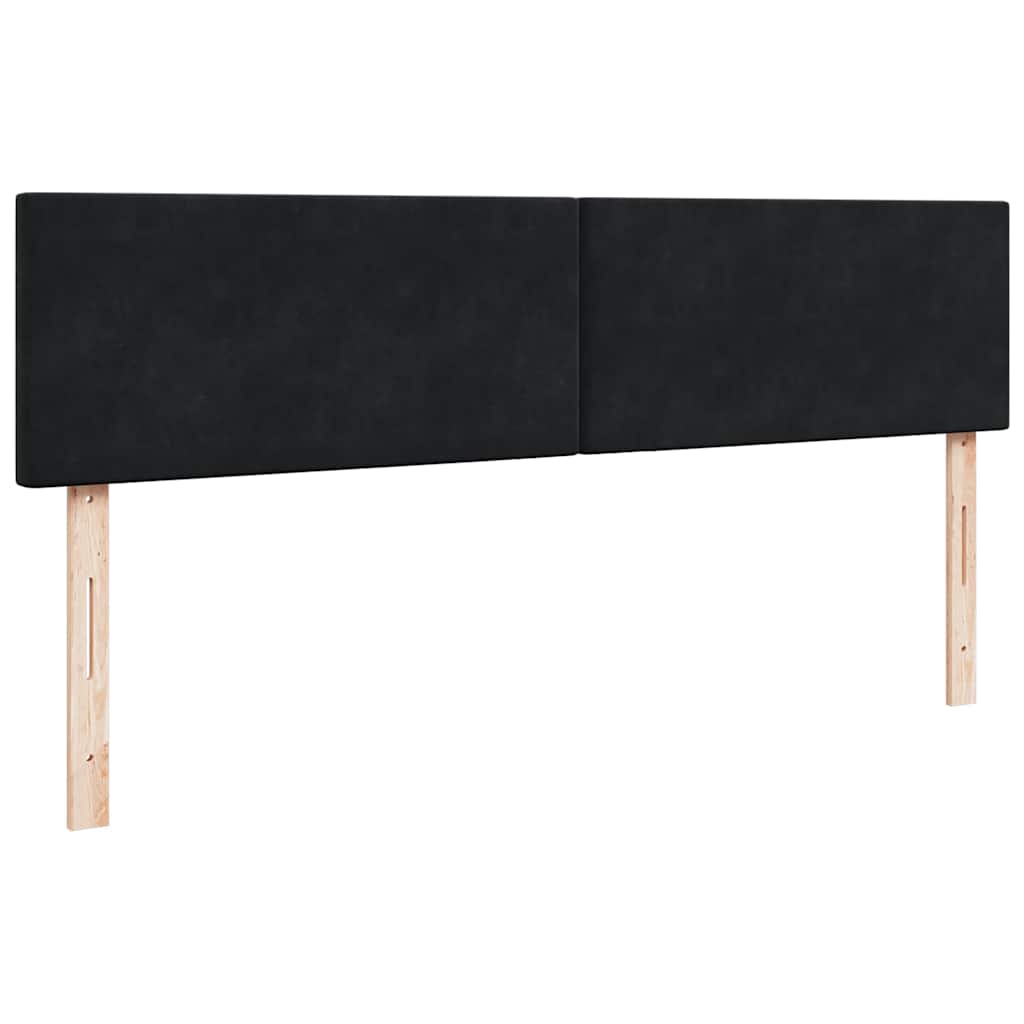 Ottoman Bed with Mattress & LEDs Black 180x200 cm Velvet