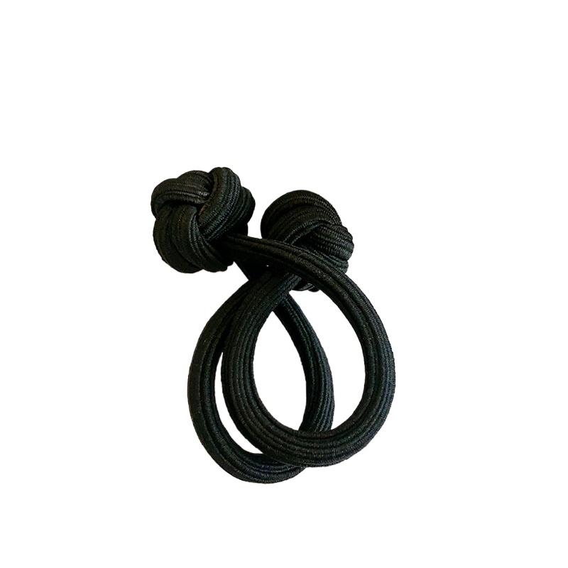 Colourful Knotted Hair Rope Elastic Hair Bands Ties Scrunchie Hairbands Double Knot Women Bow Ponytail Holder Hair Accessories