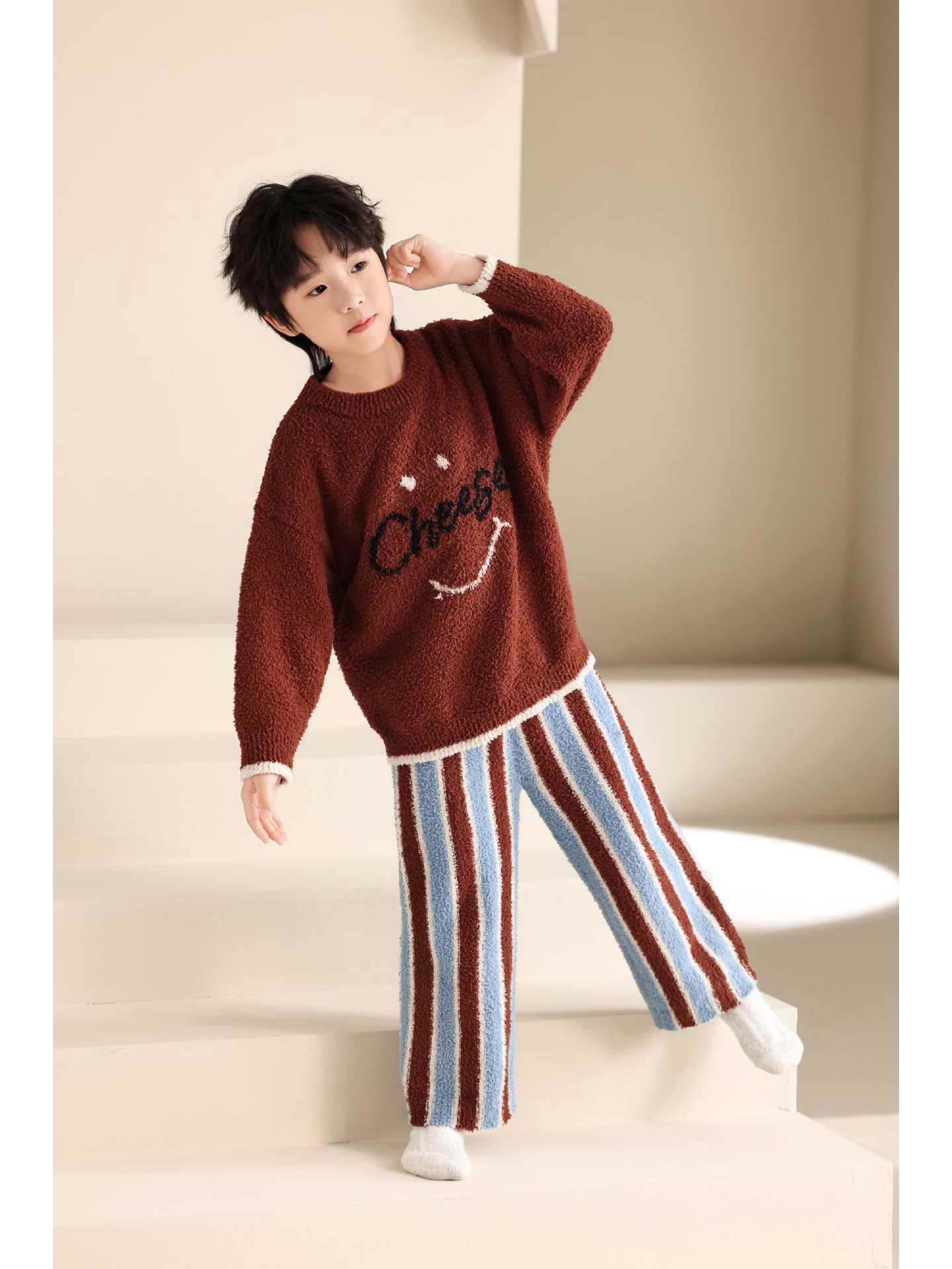 Toddler & Child Cartoon Flannel Pajamas - Cozy Autumn/Winter Set 16