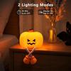 Halloween Pumpkin Night Light Warm Glow Desktop Lamp Fall Festival Ornament for Home Table Holiday Theme Party Atmosphere Decoration Supplies