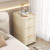 Drawer-Style Bedside Storage Cabinet, Thickened Plastic Gap Organizer, Bedroom Compact Organizer for Small Spaces Storage Unit