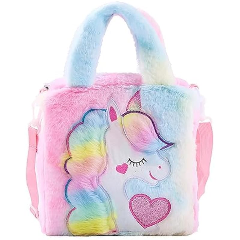 ADISA Unicorn Toddler Bag Princess Cute Crossbody School Bags Gift for Girls (Pink)