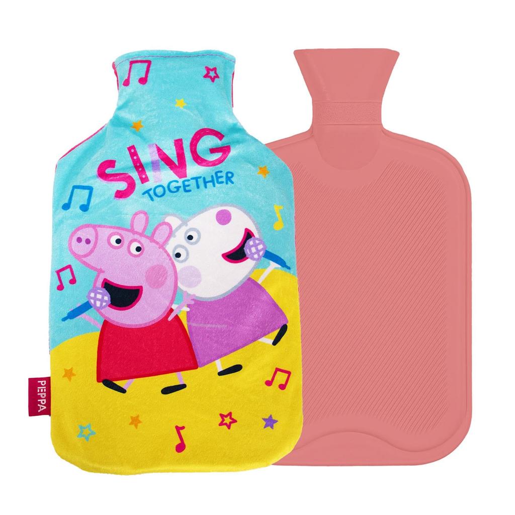 Peppa Pig Sing Together Reversible 2L Hot Water Bottle And Cover