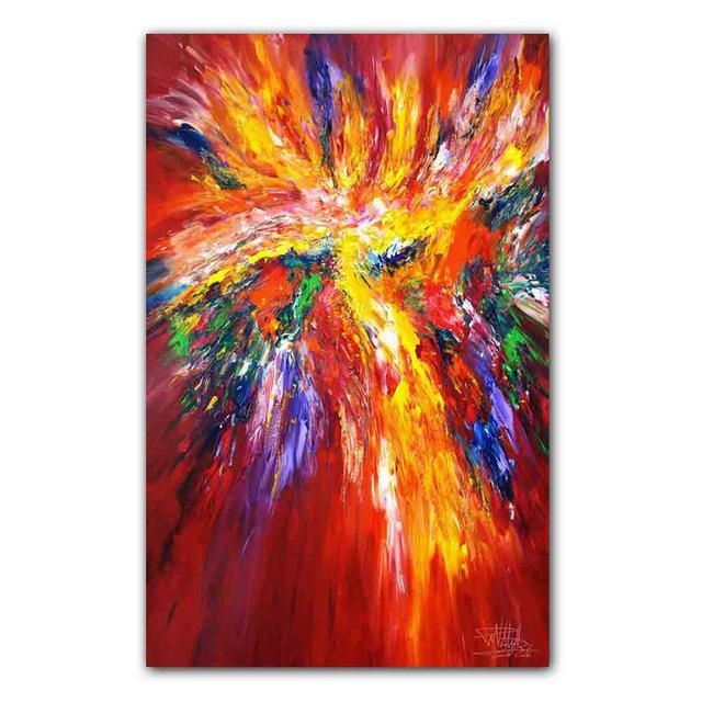 New Nordic Abstract Art Canvas Painting Aesthetic Color Graffiti Poster Office Wall Painting Living Room Home Decoration Mural No Frame