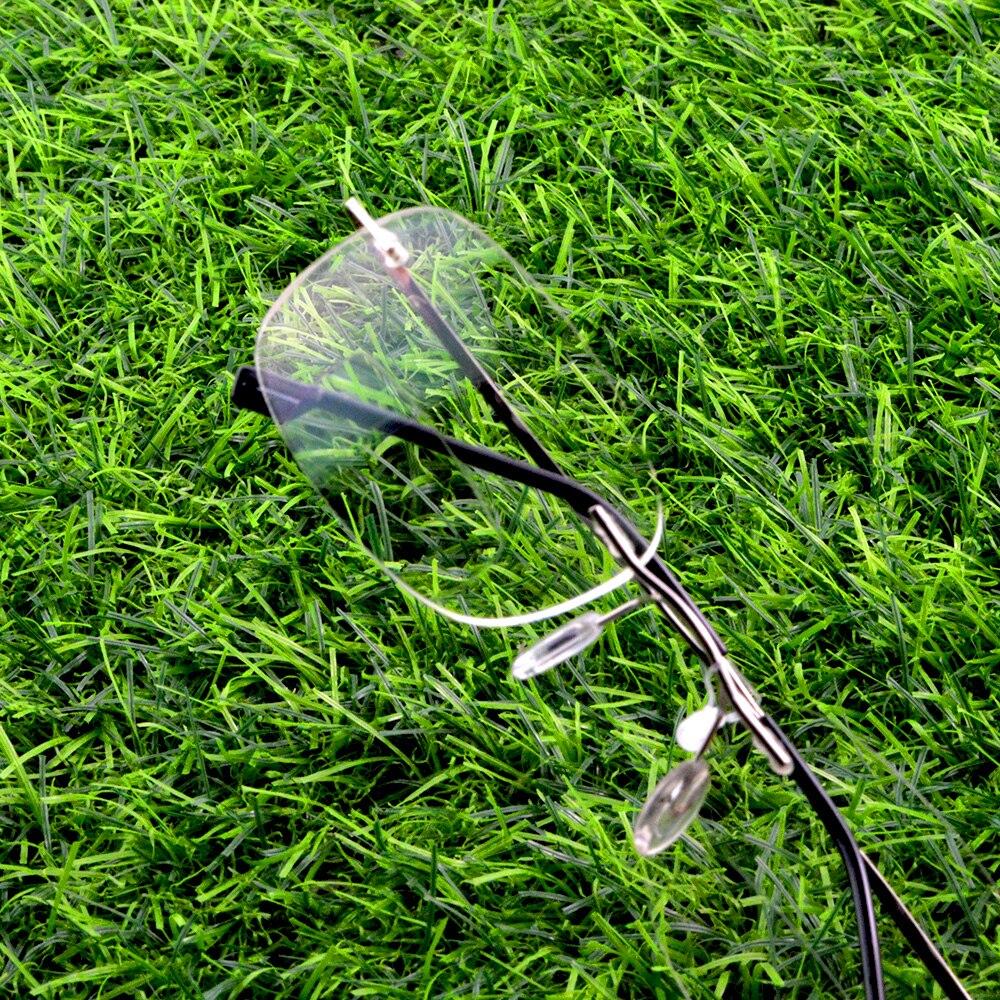 Rimless Eye Protection Bifocal Reading Glasses +0.75 To +4 See Near and Far