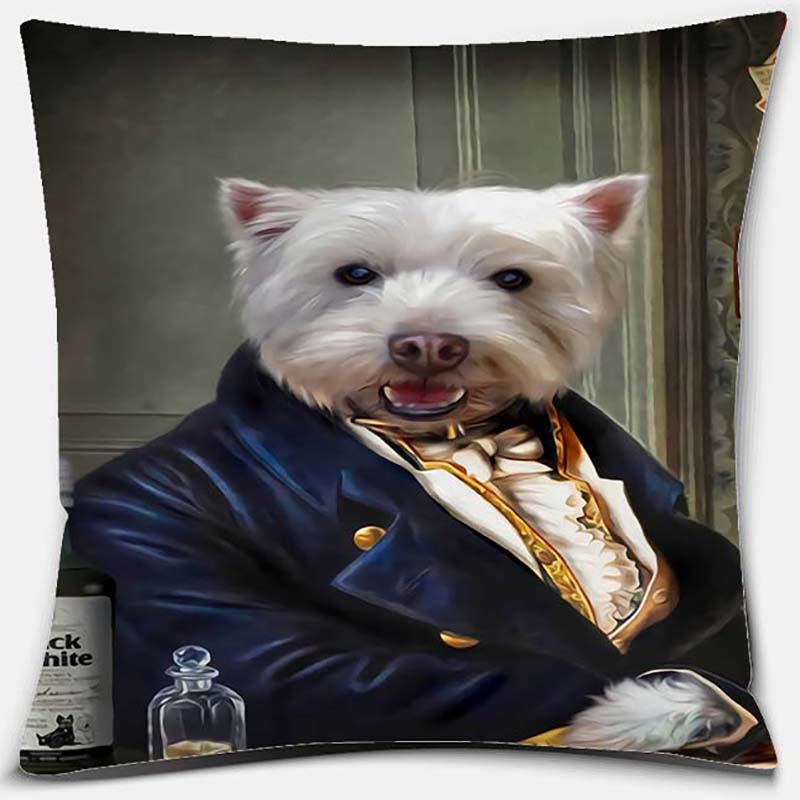 

Наволочка с портретом собаки, квадратная наволочка, украшение для дома и офиса, наволочка 50X50CM