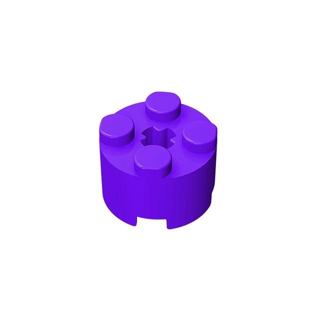 20Pcs MOC Parts 3941 6143 Brick Round 2 x 2 with Axle Hole Compatible Bricks DIY Assmble Building Blocks Particle Kid Toy Gift