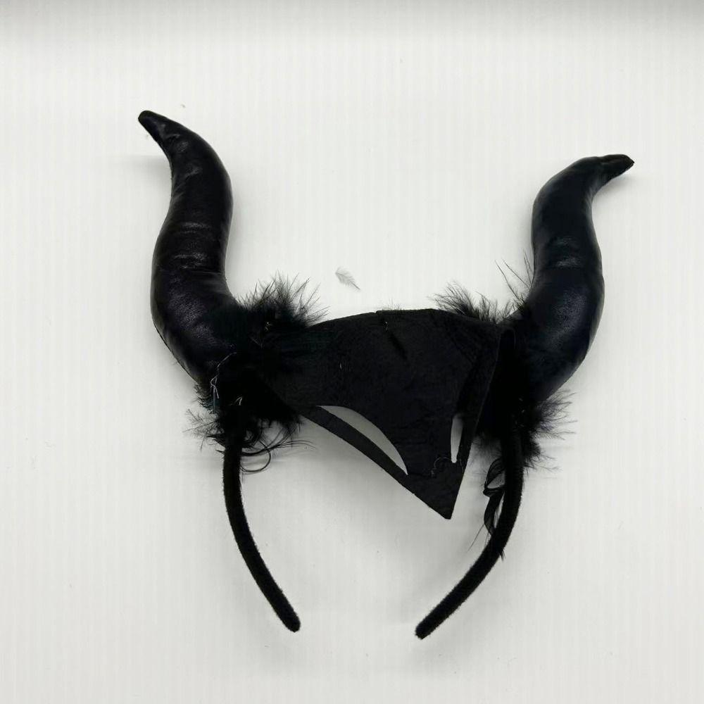 Witch Hair Accessories Halloween Headband Evil Magic Witch Headpiece  Carnival Easter Party Decor