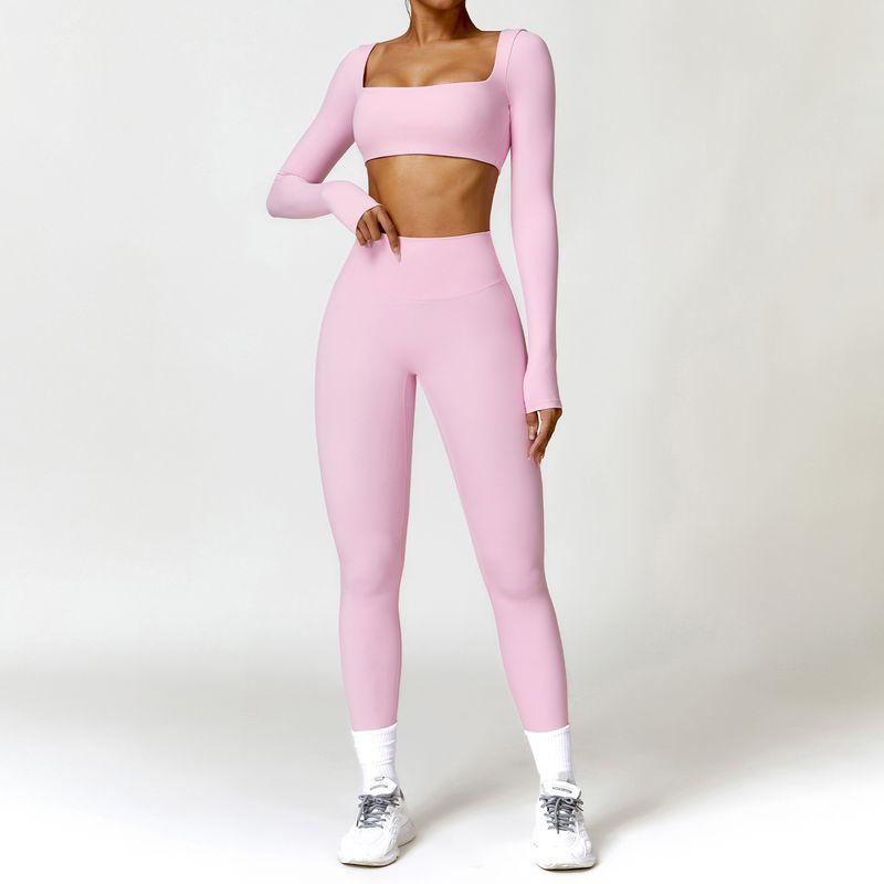 Guangzhou Zechuang Clothing Co., Ltd. Winter Nude Feel Tight Yoga Suit High-Waist Quick-Drying Running Sports Health