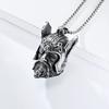 316L Steel Viking Bell Necklace for Men - Odin Guardian Pendant, Norse Biker Jewelry Gift, Gothic Motorcycle Amulet Accessories