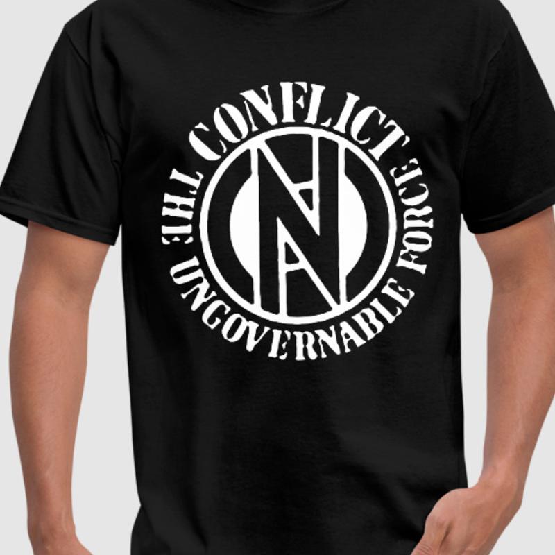 Conflict The Ungovermable force T shirt Punk Band Rock music S разноцветный