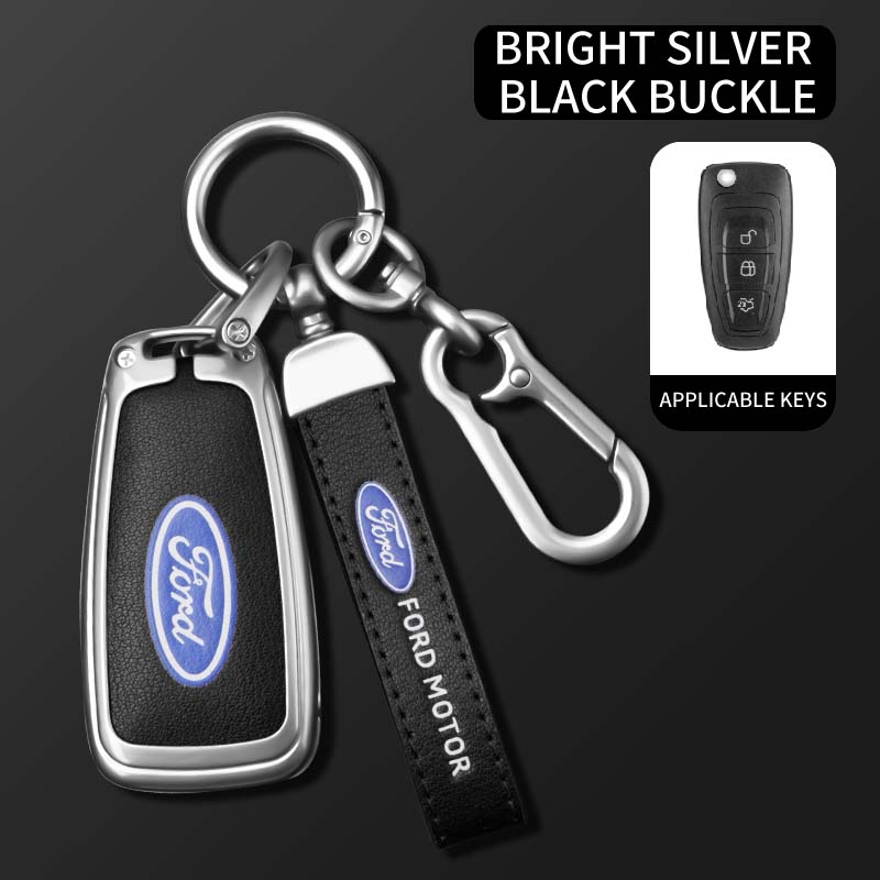 Car Flip Key Case Cover Fob Shell For Ford Ranger C-Max S-Max Focus Galaxy Mondeo Transit Tourneo Custom Auto Remote Accessories