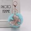 Exquisite Butterfly Plush Fur Ball Keychain for Bags, Cars, and Luggage.