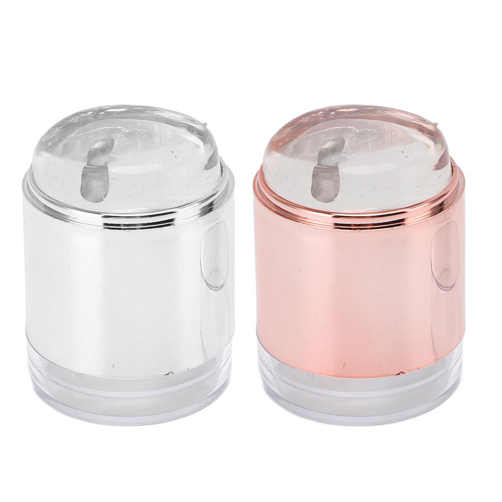 Nail Art Stamper Kit Strong Adhesive Clear Double Headed Nail Art Jelly Stamper with Lace Floral Pat