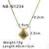 Gold Clavicle Chain Retro Style French Style Necklace New Pendant Necklace  For Women