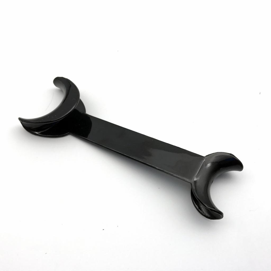 4 szt. Dental dwugłowy w kształcie litery T wewnątrzustny rozwieracz wargi otwieracz czarny zwijacz stomatologiczny Dental otwieracz do ust