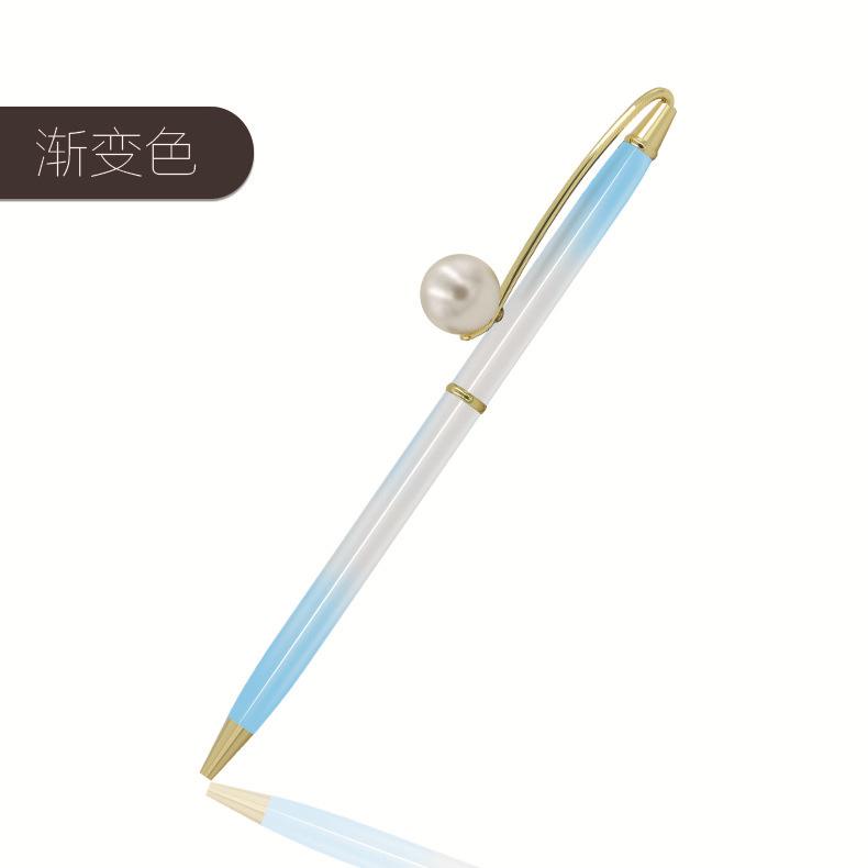 Creative Pearl Ballpoint Pen Pearl Embellishment Pen Holder Queen Scepter Metal Gift Advertising Pen Customization