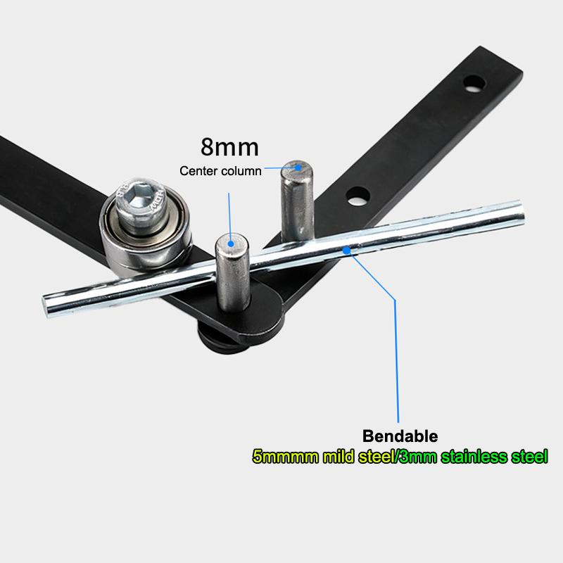 Manuelle Biegezange Mini-Rohrbieger Handbieger Biegewerkzeug zum Biegen von Stahlstäben von 1 mm bis 6 mm, Aluminium-Kupferstangen von 10 mm