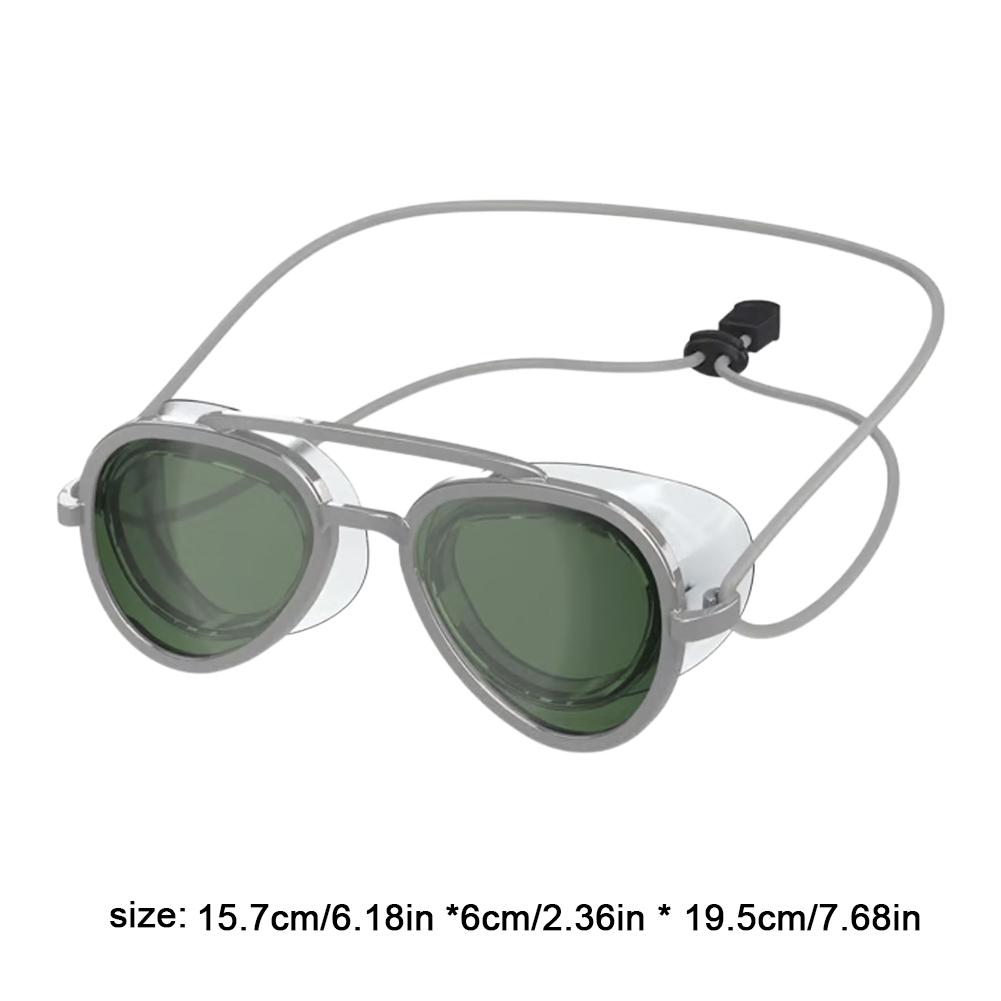 Full-View Swim Goggle Leak Proof Anti-Fog Swimming Goggle Adjustable Retro Swimming Goggles for Swimming Pool Diving Seaside
