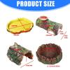 Reptiles Animal Feeding Plate Durable ABS Construction Shallow Water Dish For Turtles Lizards
