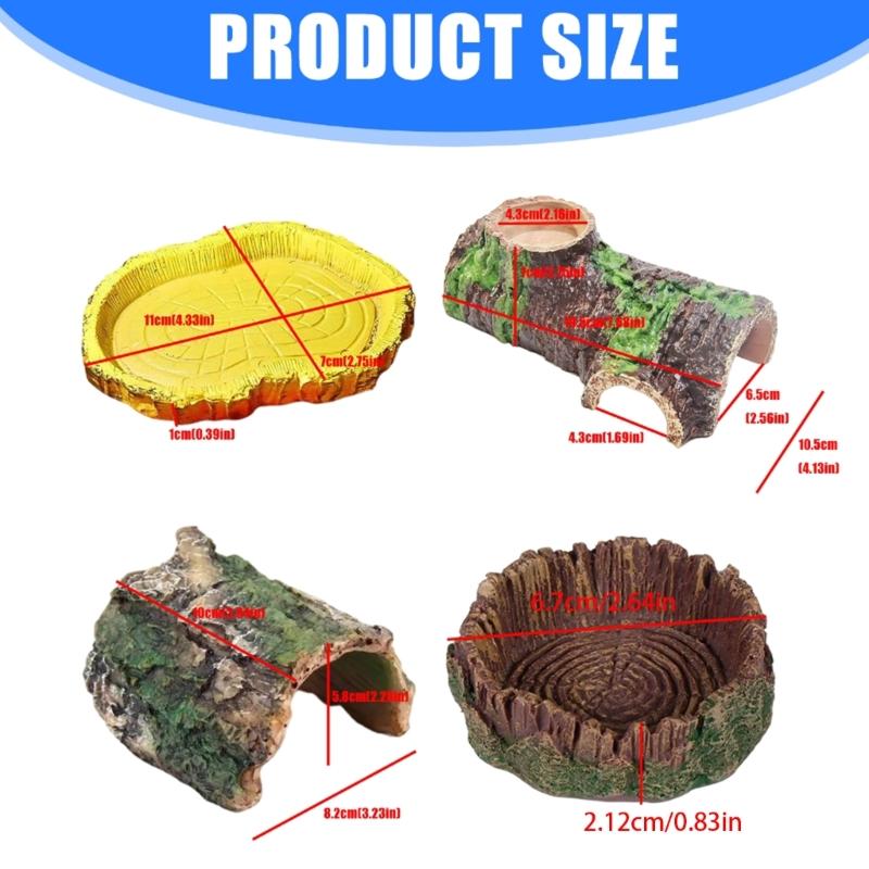 Reptiles Animal Feeding Plate Durable ABS Construction Shallow Water Dish For Turtles Lizards