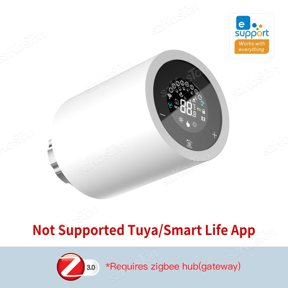 EWeLink App ZigBee Thermostat Heizkörperaktuator Smart Home Programmierbares intelligentes thermostatische Heizkörperventil für Alexa Google Alice