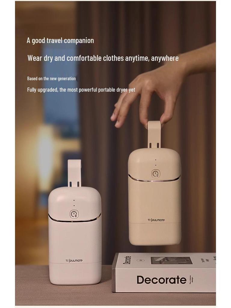 Upgraded Portable Dryer & Sterilizer for Home, Dorm, Travel & Underwear