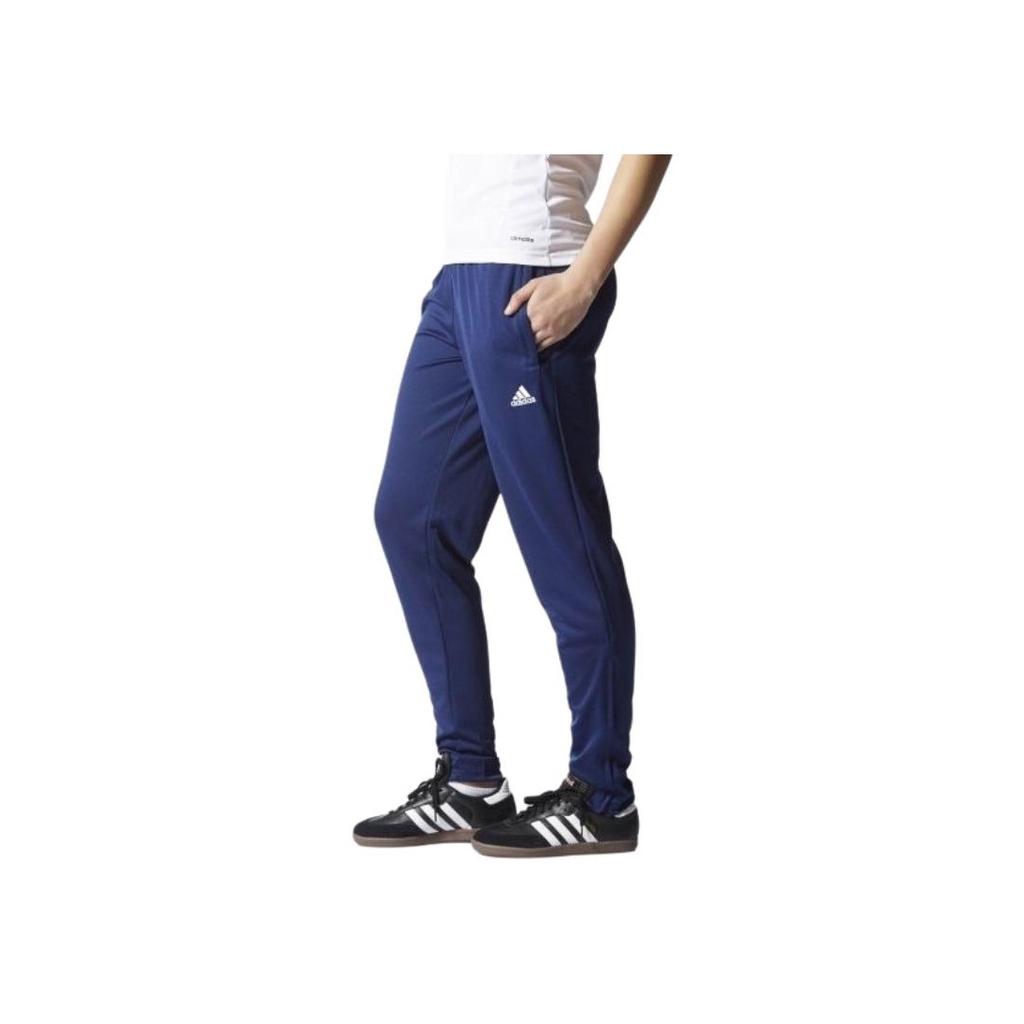adidas Solid Color Drawstring Cuffed Casual Pants Men Bottoms Blue S22404