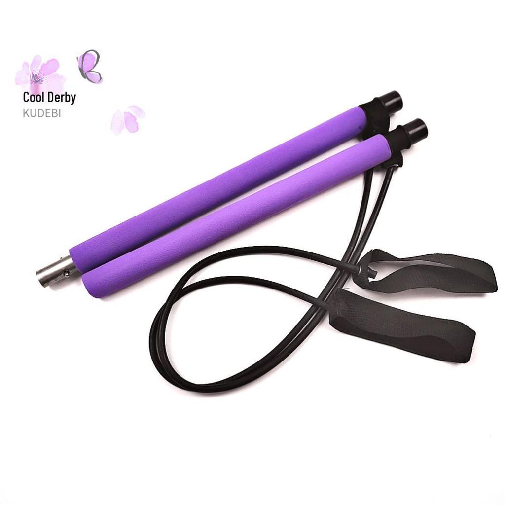 Multifunctional Pilates Yoga Bar: Resistance Band, Stretch & Strengthen for Back, Chest & Arms