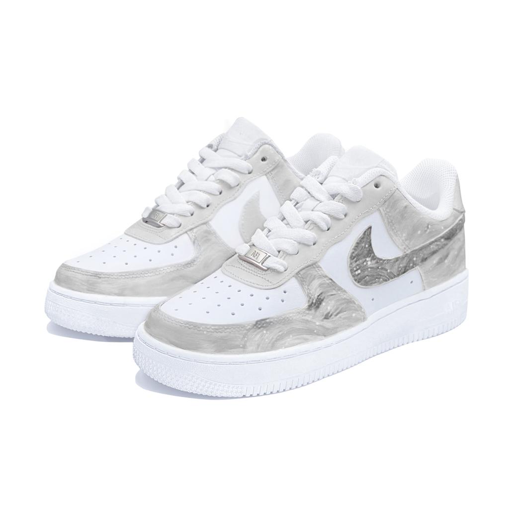 Nike Air Force 1 Galaxy Order Abrasion Resistant Balance Low top Skateboard Shoes Unisex Gray DD8959-100(TeamTwo-)