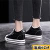 Spring Platform Canvas Shoes Inner Height Increased by 34 Yards Muffin Board Shoes