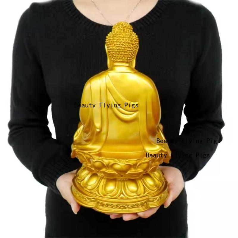 Resin Buddha Statue Chinese Resin Handicrafts Feng Shui Buddha Statue Ornament Home Decoration Office Buddha Statue Decoration