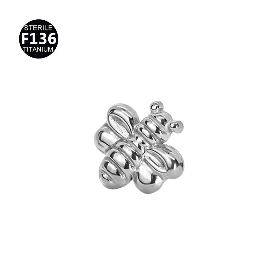 Titanium Alloy Heart and Fox Pigeon Cartilage & Tragus Piercing Studs