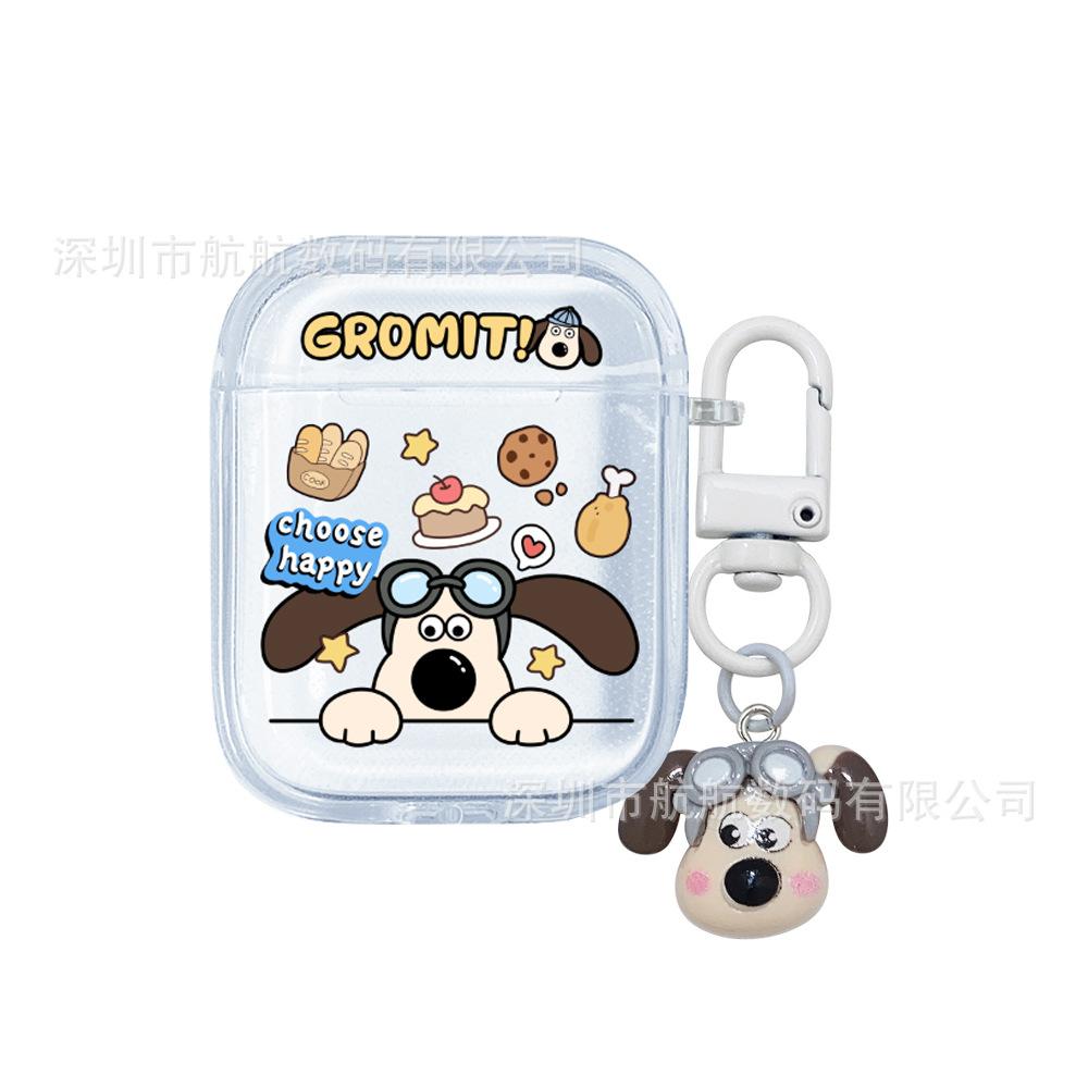 Head dog applies AirPods 1 protective case apple earphone case airpodspro1 soft silicone 1 fourth generation ipod